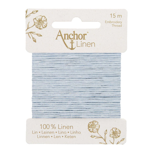 Card of Anchor linen embroidery thread in Powder