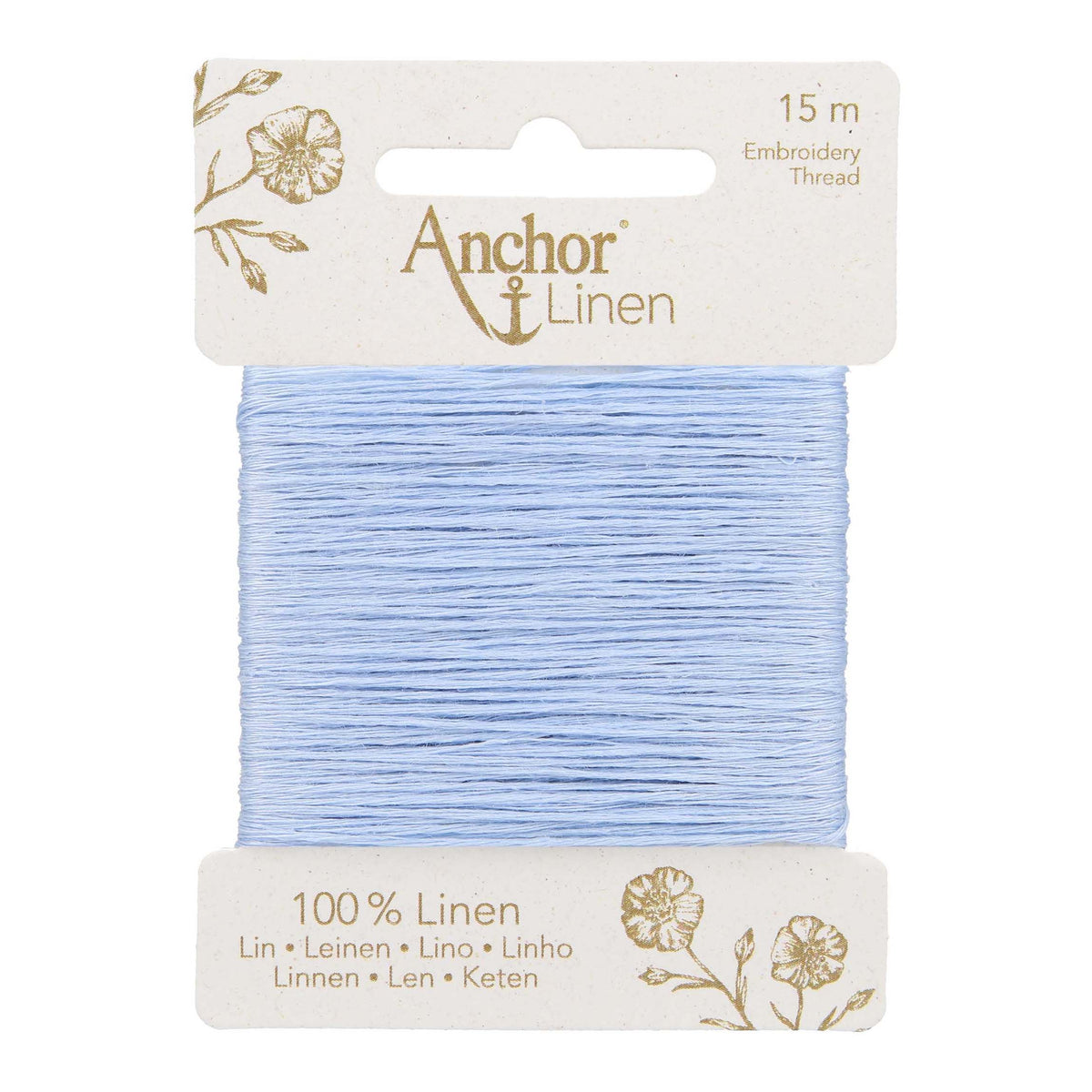 Card of Anchor linen embroidery thread in Forget-me-not