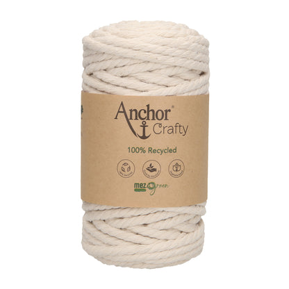 Ball of Anchor Crafty twisted 5mm cord in Natural