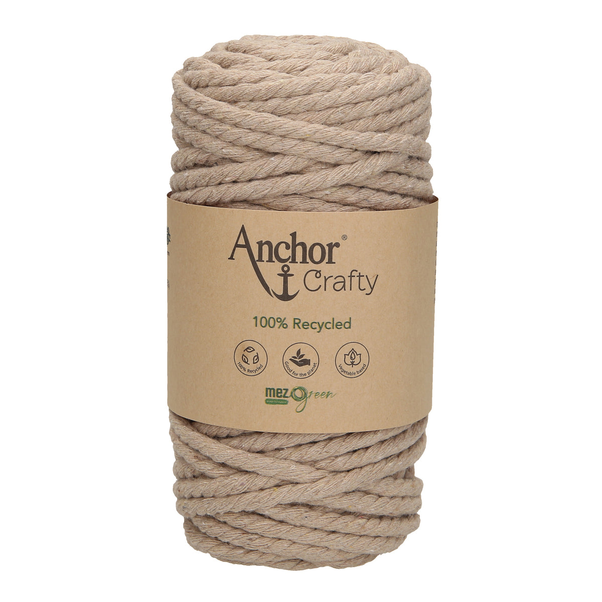 Ball of Anchor Crafty twisted 5mm cord in Pearl