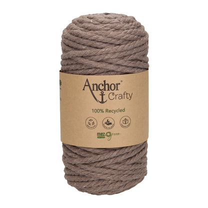 Ball of Anchor Crafty twisted rope yarn in cinnamon