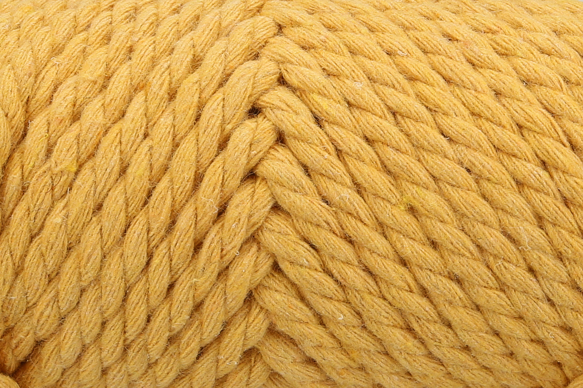 Ball of Anchor Crafty twisted 5mm cord in Mustard