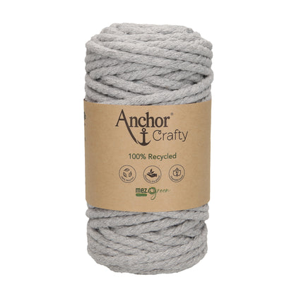 Ball of Anchor Crafty twisted rope yarn in ash