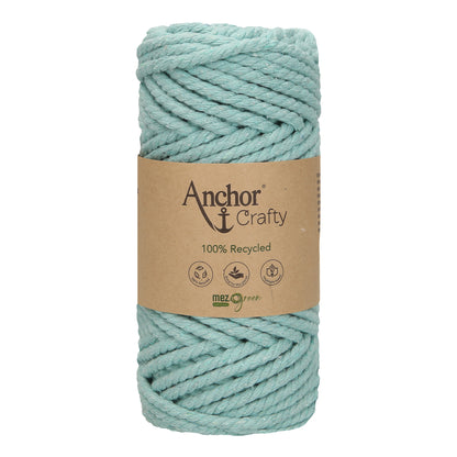 Ball of Anchor Crafty twisted 5mm cord in Mint Blue