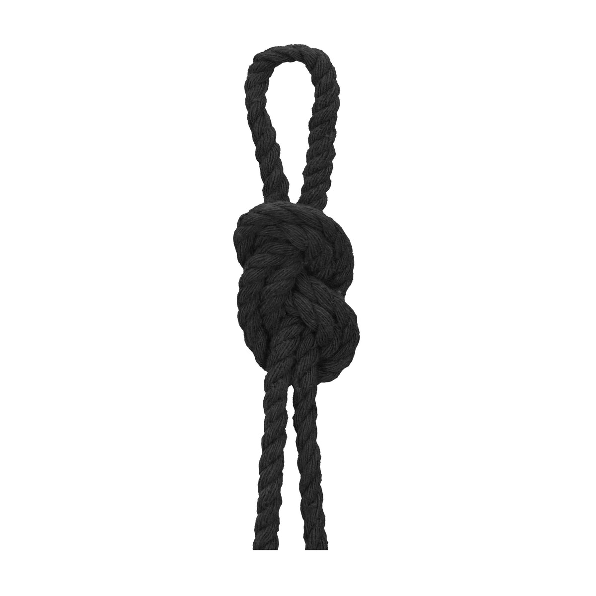 Ball of Anchor Crafty twisted rope yarn in charcoal