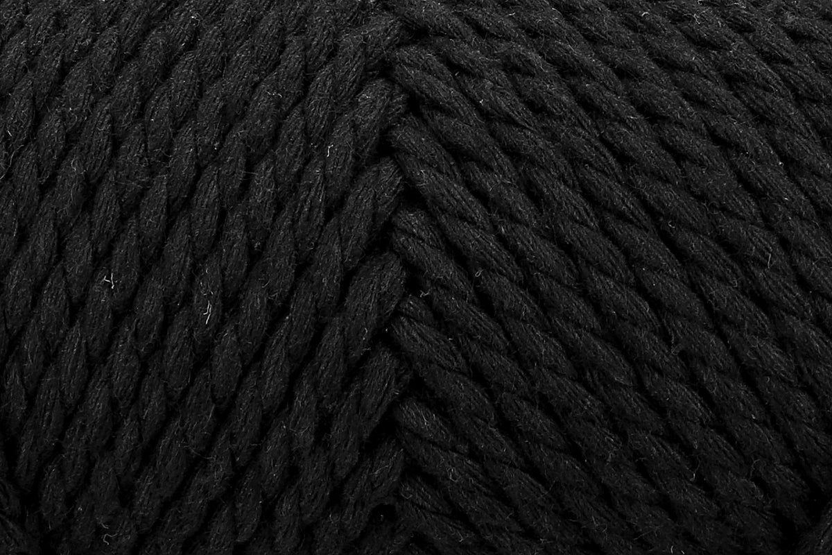 Ball of Anchor Crafty twisted rope yarn in charcoal