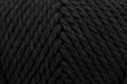 Ball of Anchor Crafty twisted rope yarn in charcoal