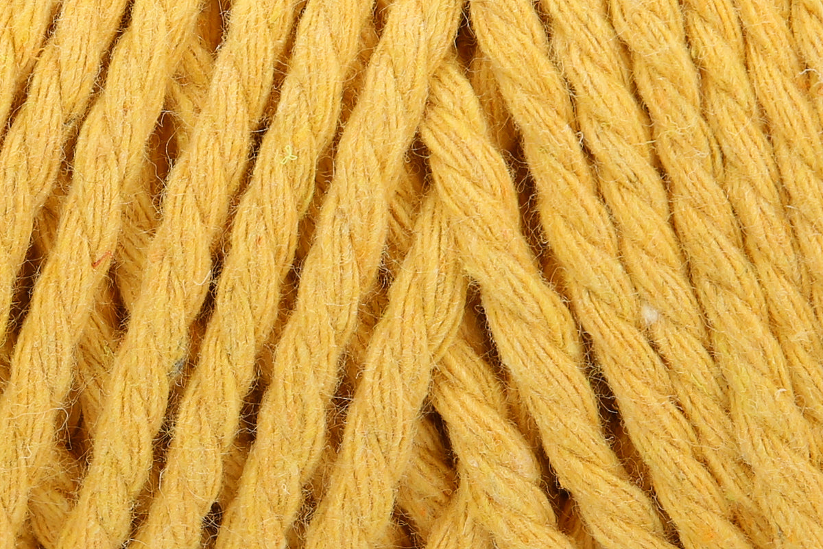 Ball of Anchor Crafty Fine twisted 3mm cord in Mustard