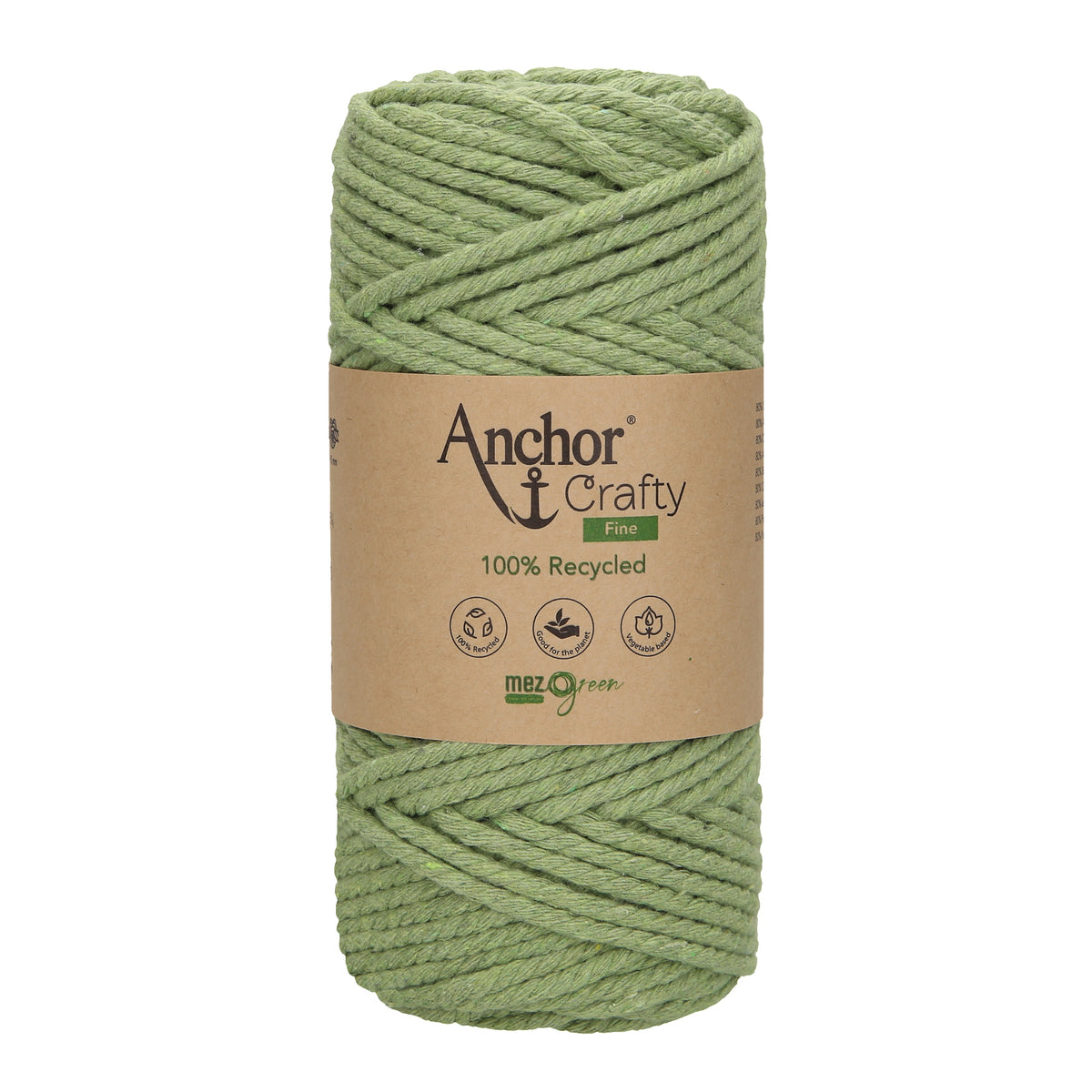 Ball of Anchor Crafty Fine twisted 3mm cord in Apple