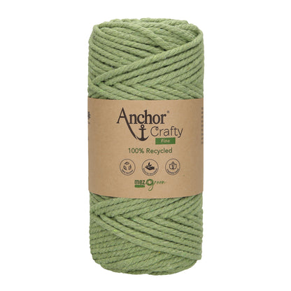 Ball of Anchor Crafty Fine twisted 3mm cord in Apple