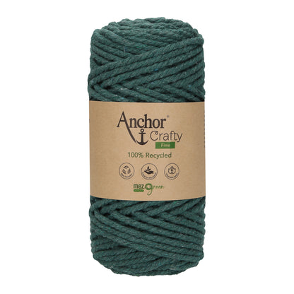 Ball of Anchor Crafty Fine twisted 3mm cord in Forest