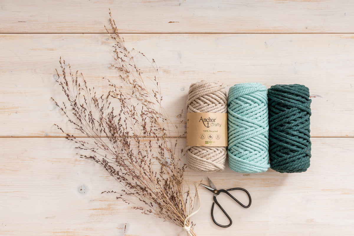 Ball of Anchor Crafty Fine twisted 3mm cord in Forest