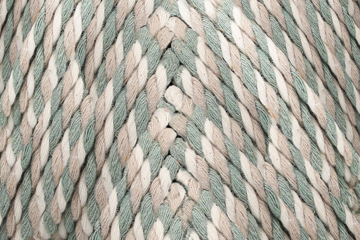 Ball of Anchor Crafty Fine twisted 3mm cord in Lagoon Mix