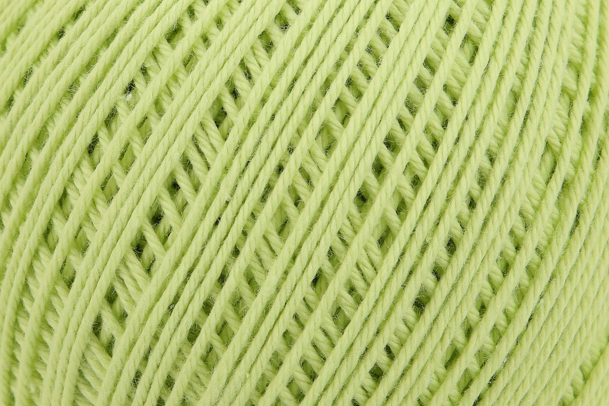 Ball of Anchor Baby Pure Cotton 4 ply yarn in Lime