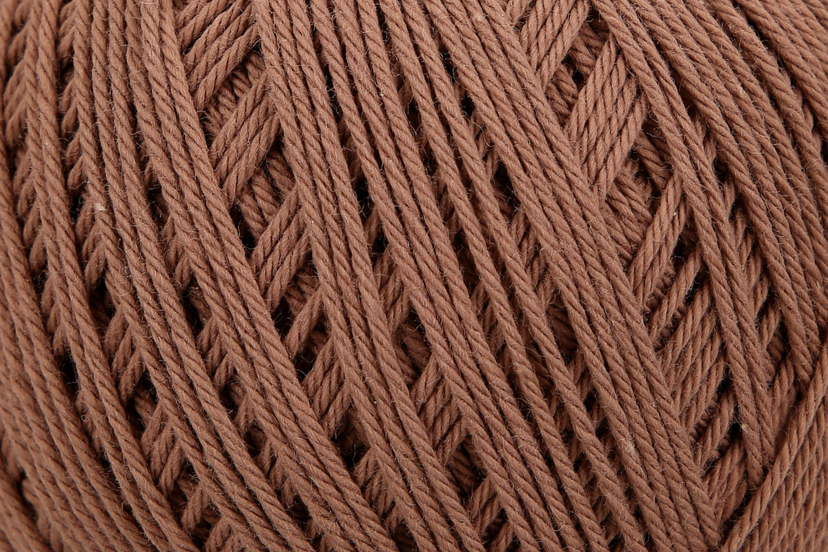Ball of Anchor Baby Pure Cotton 4 ply yarn in Brown