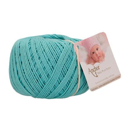 Ball of Anchor Baby Pure Cotton yarn in Aqua