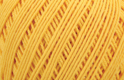 Ball of Anchor Baby Pure Cotton 4 ply yarn in Lemon Yellow