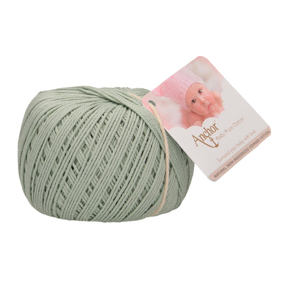 Ball of Anchor Baby Pure Cotton 4 ply yarn in Grey