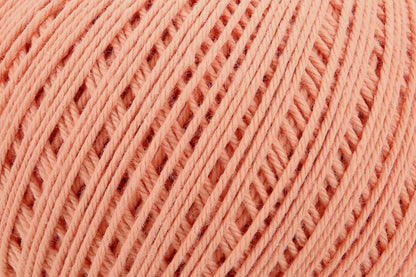 Ball of Anchor Baby Pure Cotton 4 ply yarn in Salmon