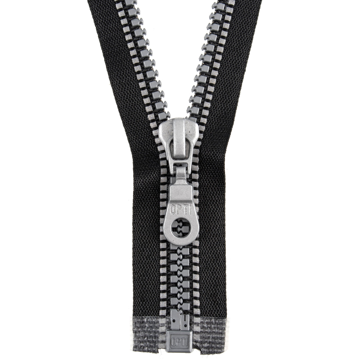 Opti 30cm reflective open end sport zip