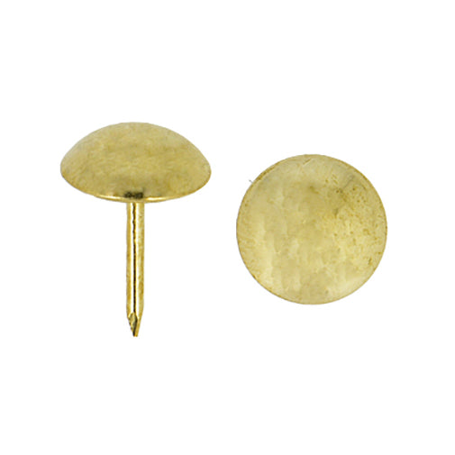 Pack of gold metal upholstery nails