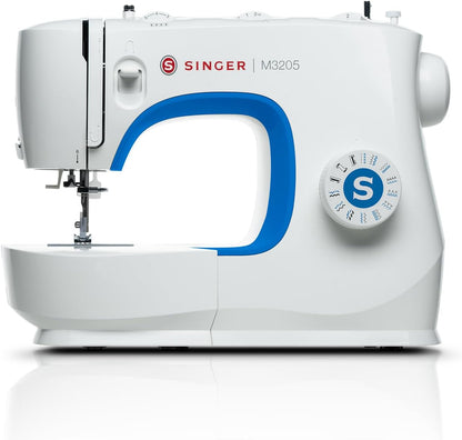 Singer M3205 Sewing Machine - Azure Edition with Free Carry Bag worth £34.99 * Limited stock available on this exclusive offer * - Auto threader, 23 stitch patterns, overlocking and stretch stitches