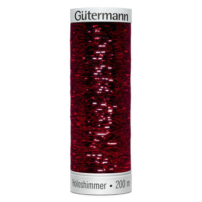 Spool of Gutermann Holoshimmer metallic thread