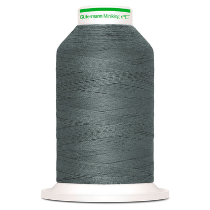 Spool of grey Gutermann Miniking recycled overlocker thread