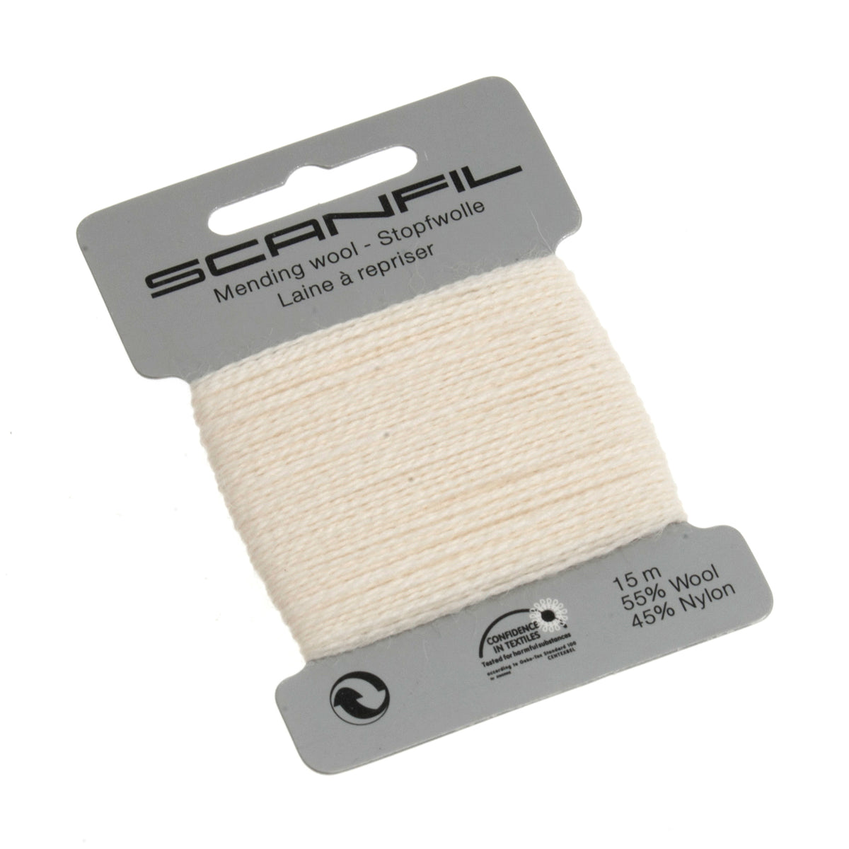 Bridal White Scanfil mending wool