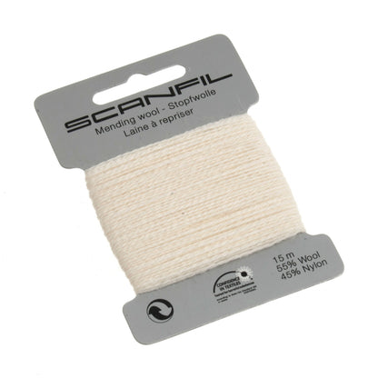 Bridal White Scanfil mending wool