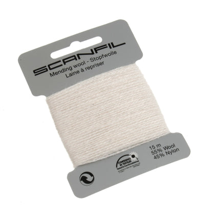 White Scanfil mending wool