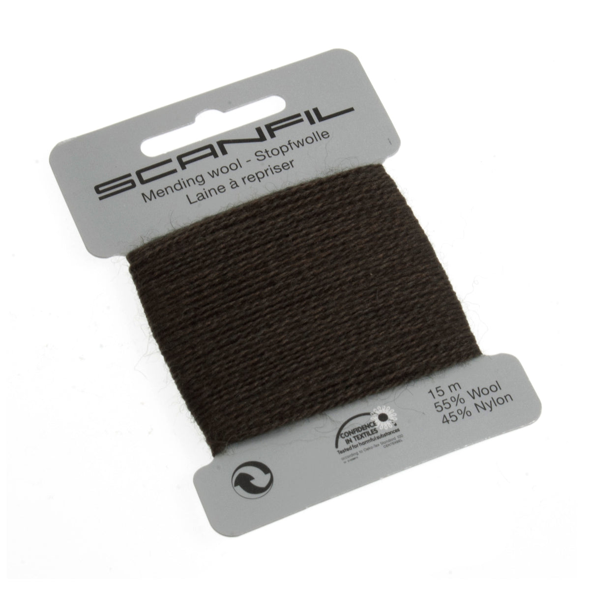 Dark Green Scanfil mending wool
