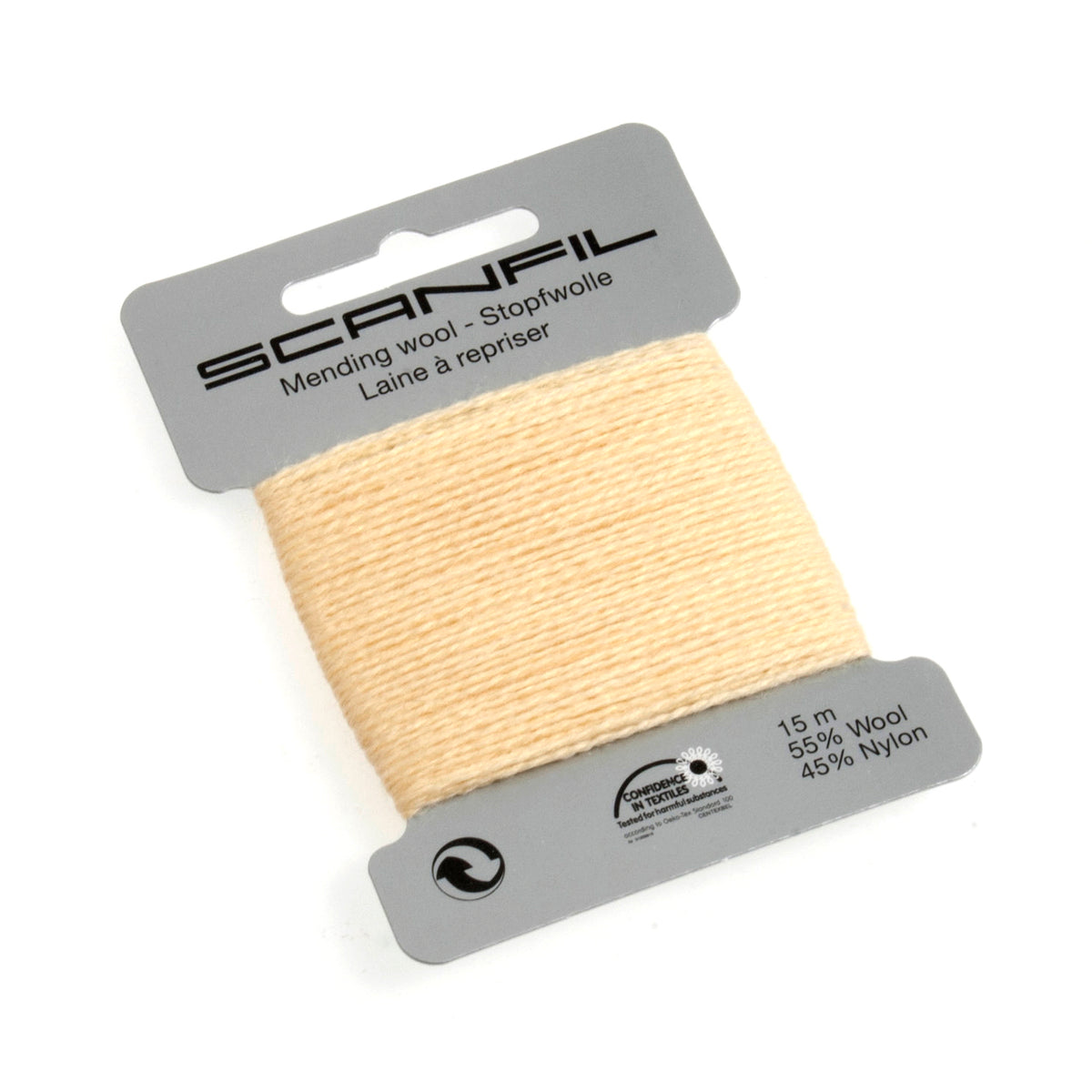 Lemon Scanfil mending wool