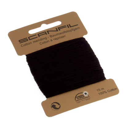 Card of Scanfil mending cotton in black