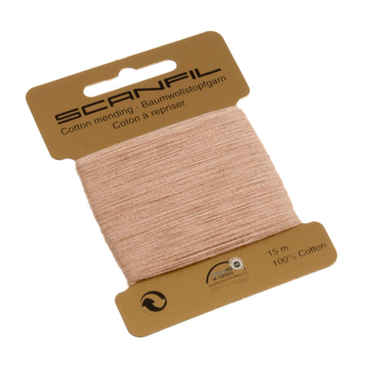 Card of Scanfil mending cotton in beige