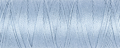 Spool of light blue Gutermann Maraflex elastic sewing thread