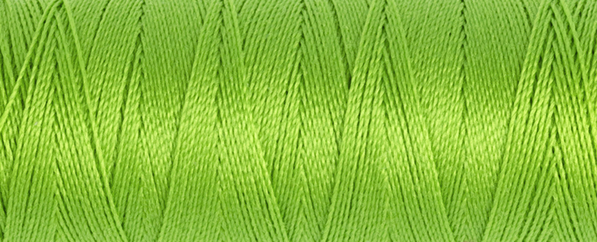 Spool of Gutermann Maraflex elastic thread in chartreuse green