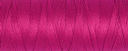 Spool of Gutermann Maraflex elastic thread in bright crimson