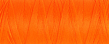 Spool of neon orange Gutermann Maraflex elastic sewing thread