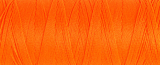Spool of neon orange Gutermann Maraflex elastic sewing thread