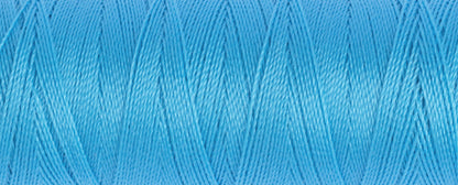 Spool of turquoise Gutermann Maraflex elastic sewing thread