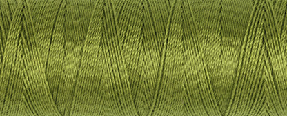 Spool of moss green Gutermann Maraflex elastic sewing thread