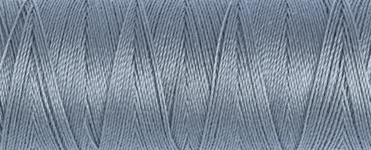 Spool of sky blue Gutermann Maraflex elastic sewing thread