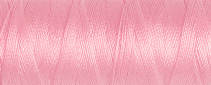 Spool of pink Gutermann Maraflex elastic sewing thread