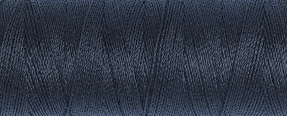 Spool of ink blue Gutermann Maraflex elastic sewing thread
