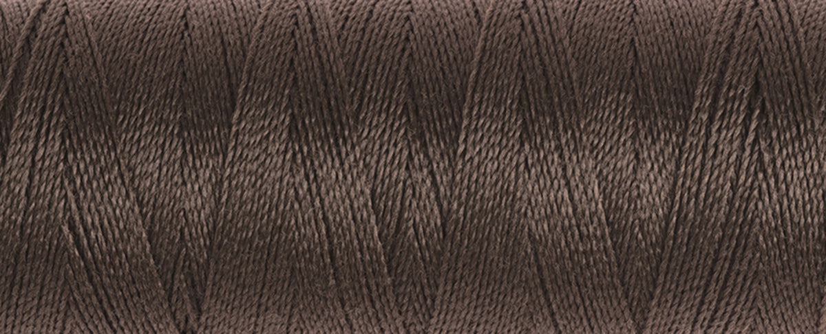 Spool of Gutermann Maraflex elastic thread in brown