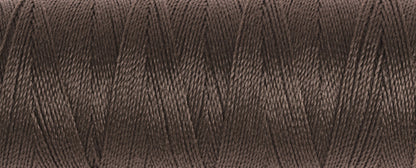 Spool of Gutermann Maraflex elastic thread in brown