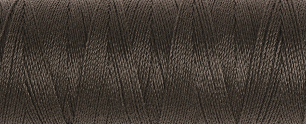 Spool of Gutermann Maraflex elastic thread in chocolate