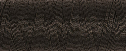 Spool of dark brown Gutermann Maraflex elastic sewing thread