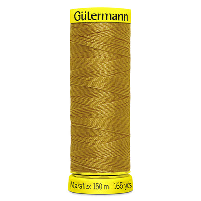Spool of gingerbread Gutermann Maraflex elastic sewing thread